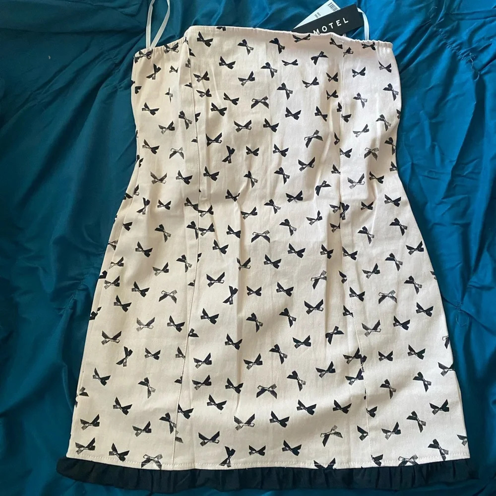 Motel Rocks Pink Bow Dress